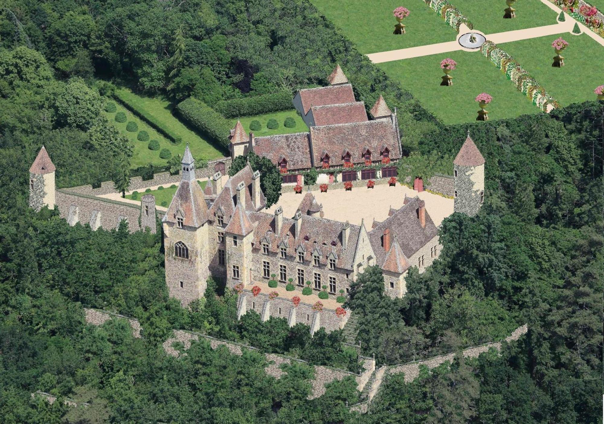 Chateau De Peufeilhoux Vallon-en-Sully 외부 사진